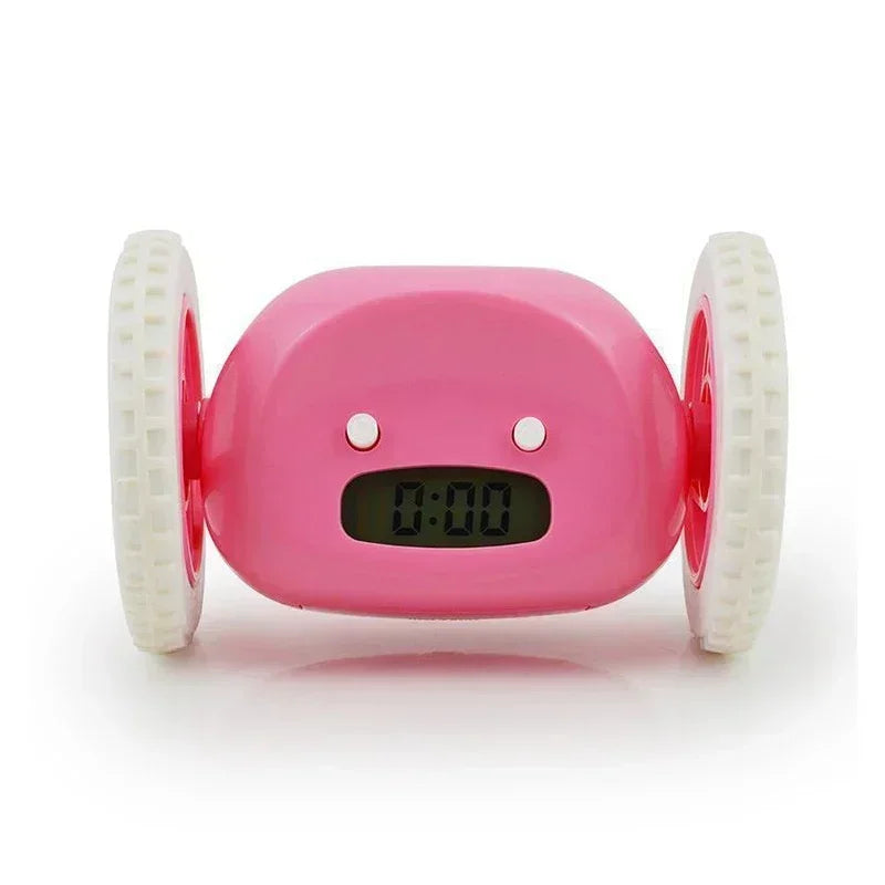 CLOCKY Roll Alarm Clock for Heavy Sleepers on Wheels (Adults Kids Teens Bedroom), Run Away, Moving, Annoying, Jump