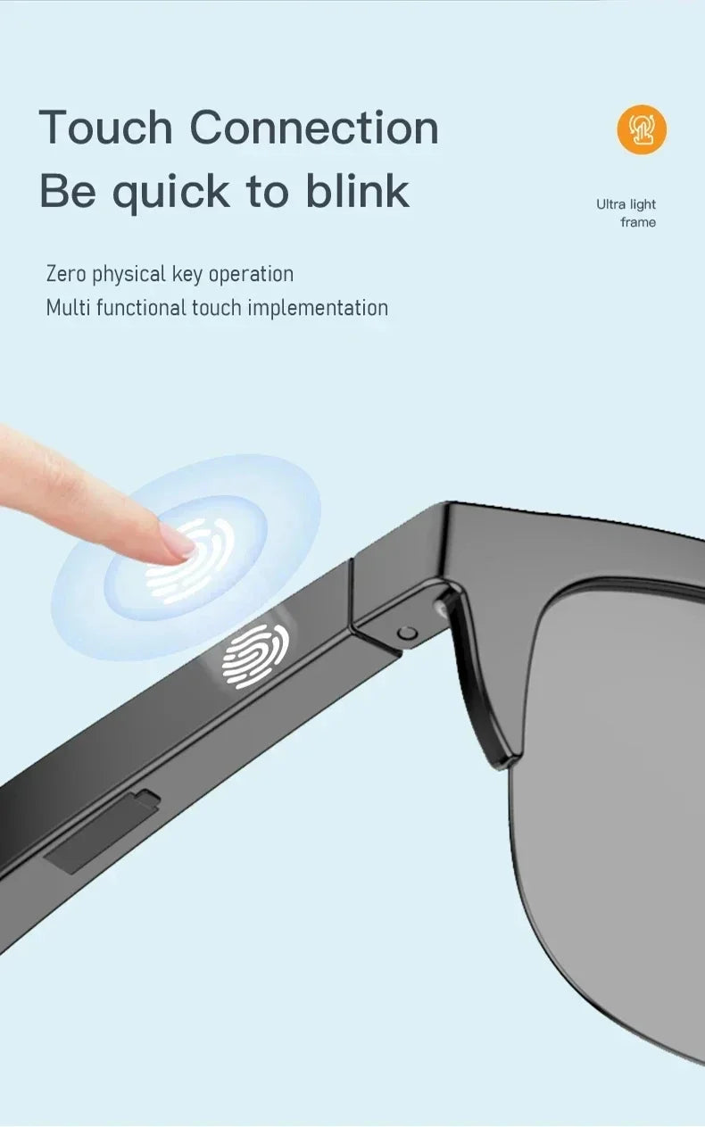 Xiaomi NEW Smart Sunglasses Glasses, Bluetooth Call Outdoor Sports Headphones, HiFi Audio, Blue Light, Waterproof, Anti-UV, Unisex