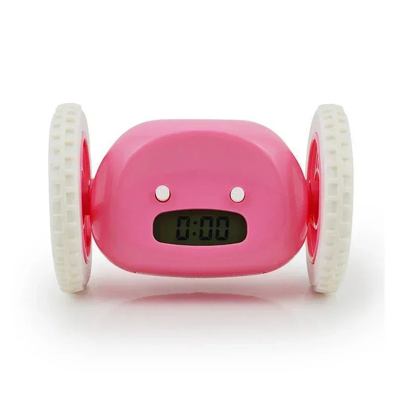 CLOCKY Roll Alarm Clock for Heavy Sleepers on Wheels (Adults Kids Teens Bedroom), Run Away, Moving, Annoying, Jump
