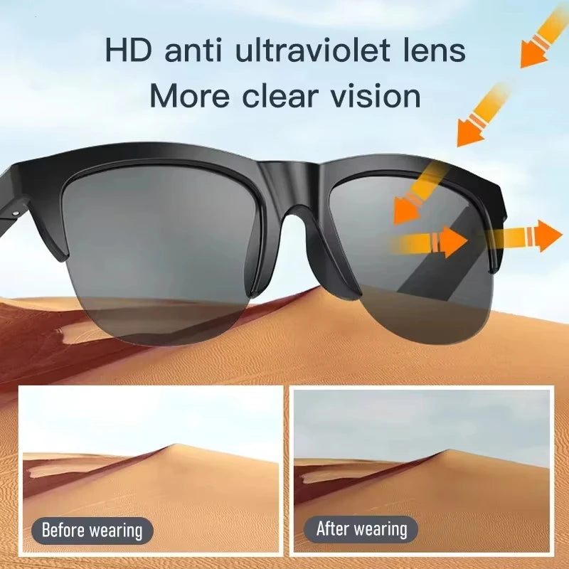 Xiaomi NEW Smart Sunglasses Glasses, Bluetooth Call Outdoor Sports Headphones, HiFi Audio, Blue Light, Waterproof, Anti-UV, Unisex