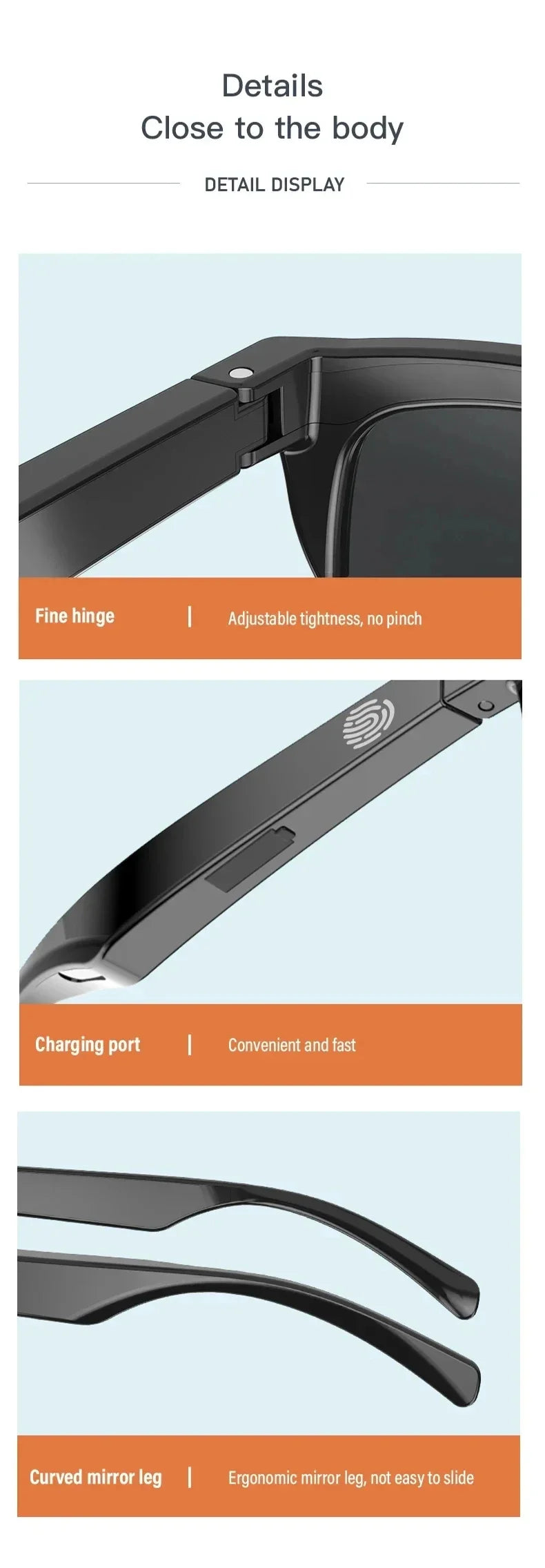 Xiaomi NEW Smart Sunglasses Glasses, Bluetooth Call Outdoor Sports Headphones, HiFi Audio, Blue Light, Waterproof, Anti-UV, Unisex
