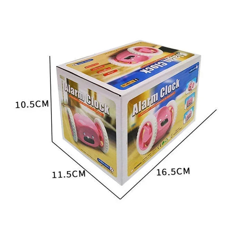CLOCKY Roll Alarm Clock for Heavy Sleepers on Wheels (Adults Kids Teens Bedroom), Run Away, Moving, Annoying, Jump