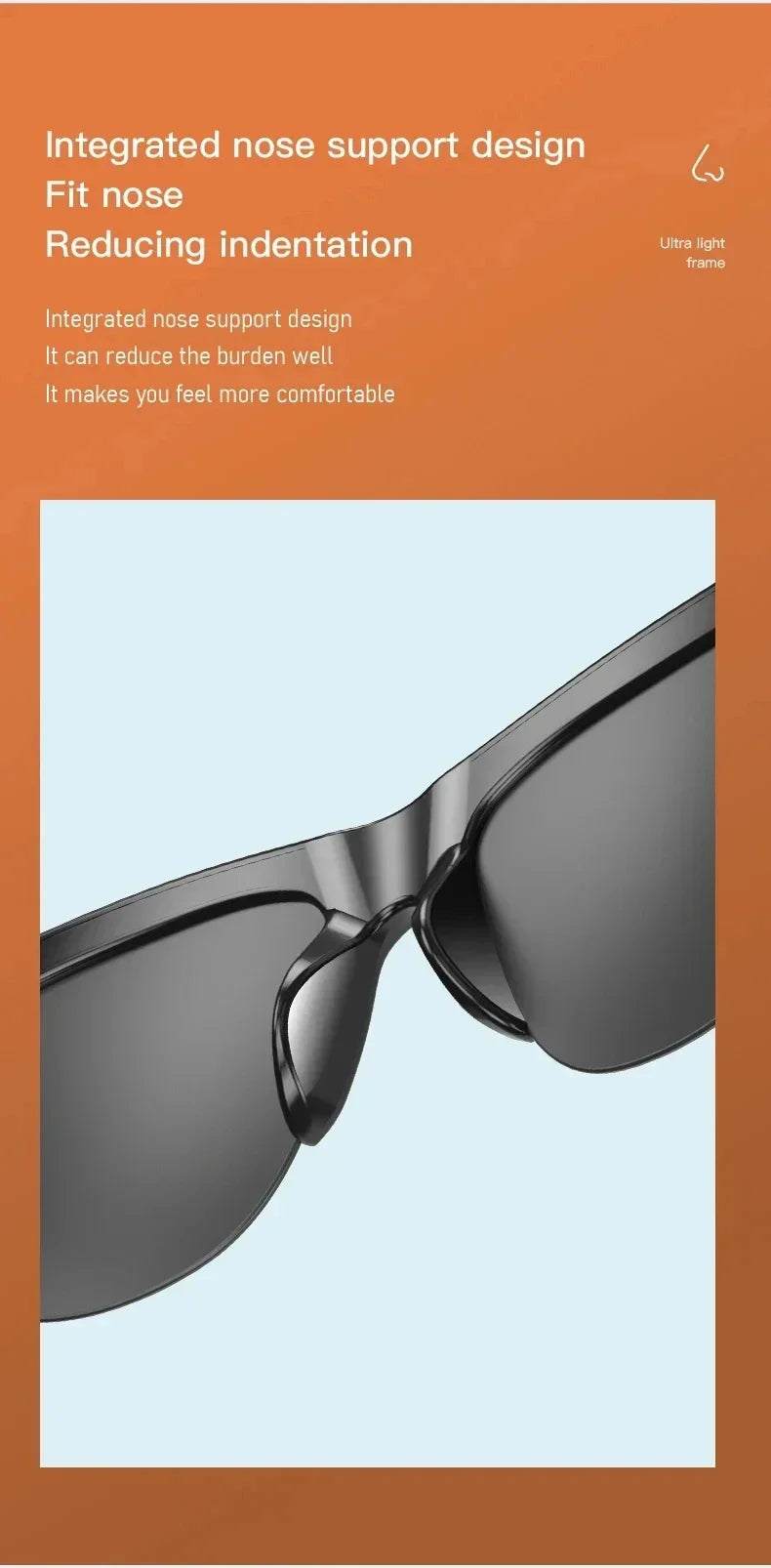 Xiaomi NEW Smart Sunglasses Glasses, Bluetooth Call Outdoor Sports Headphones, HiFi Audio, Blue Light, Waterproof, Anti-UV, Unisex